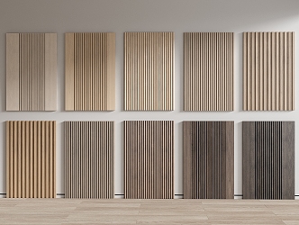 Modern wall panel wood veneer wall panel wall panel wall panel wall panel wood board 3d model