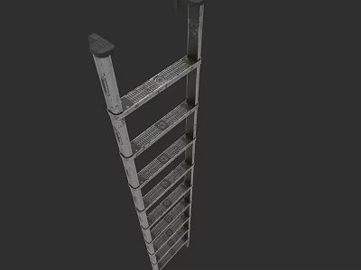 Durable Metal Ladder As Essential Hardware Tools For Home And Industrial Use 3d model