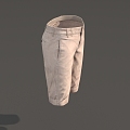 Pants Casual Pants Men's Pants Men's Pants Cropped Pants Shorts Low Face Number Low Model Simple Model Game Sub-era Film and Television Level Super Realistic High Precision 3d model