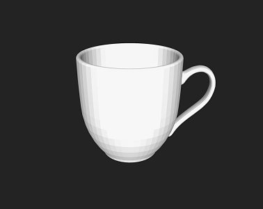 Modern Cup Mug 3d model