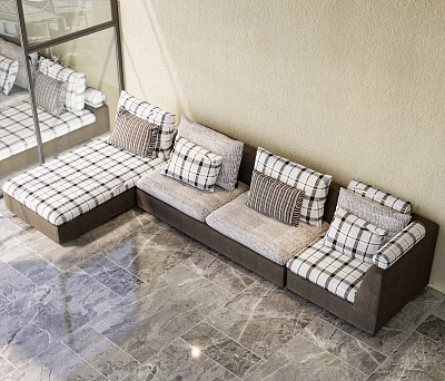 Living room sofa modern sofa sofa leisure sofa multi-person sofa corner sofa Italian style multi-person sofa 3d model