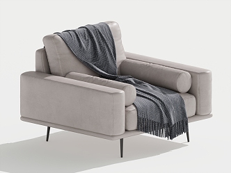 Modern Single Sofa Single Leisure Chair 3d model