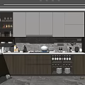 Modern Kitchen Interior Design With Glass Door Cabinets Marble Backsplash And Stainless Steel Appliances