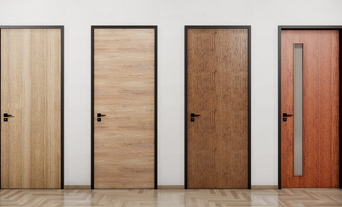 Modern swing door 3d model