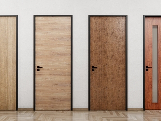 Modern swing door 3d model