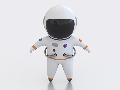 Astronaut Astronaut Cartoon Astronaut Cartoon Astronaut Cartoon Character Space Suit Space Suit 3d model