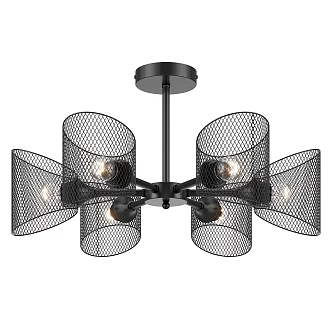 Nordic Simple Chandelier 3d model