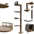 Modern Cat Furniture Collection With Climbing Trees Platforms And Cozy Beds