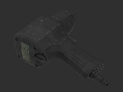 Professional Pneumatic Wrench Hardware Tool With Ergonomic Grip And Durable Design 3d model