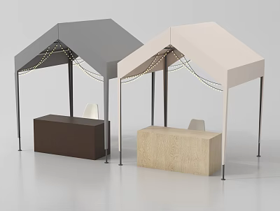 Modern event tent tent canopy 3d model