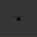 Modern transport helicopter gunship helicopter gunship helicopter gunship 3d model