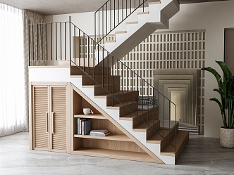 Nordic staircase 3d model