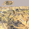 Garden Landscape Design With Natural Mountain Terrain River Streams And Lush Vegetation