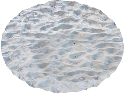 Light Colored Sandy Ground With Natural Wavy Texture And Detailed Surface Patterns 3d model