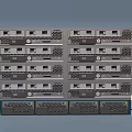 Efficient High Performance Server Rack With Stacked Computing Units For Data Storage 3d model