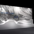 Modern Background Wall With Marble Wave Texture For X FIVE Comeliness Fall Winter Collection 3d model