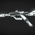 Futuristic Sci Fi Weapon With Advanced Metallic Design And Modern Structure 3d model