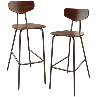 Nordic Bar Chair 3d model