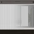 White Vertical Blinds Covering Large Window In Bright Modern Interior With Wooden Floor