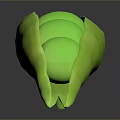 Vibrant Green Pea Pod With Fresh Round Peas On Dark Background