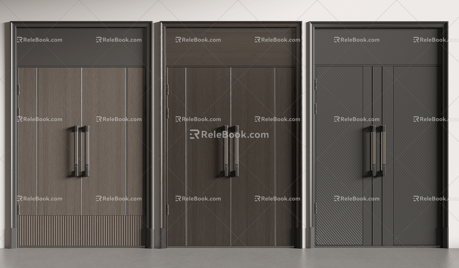 Double Door Entrance Door Door Villa Door Meeting Room Door Office Door 3d model