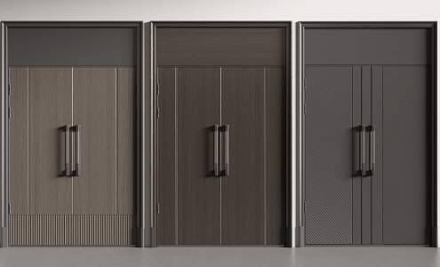 Double Door Entrance Door Villa Door Meeting Room Door Office Door 3d model