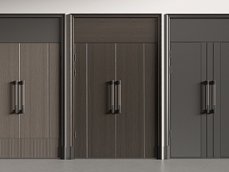 Double Door Entrance Door Villa Door Meeting Room Door Office Door 3d model