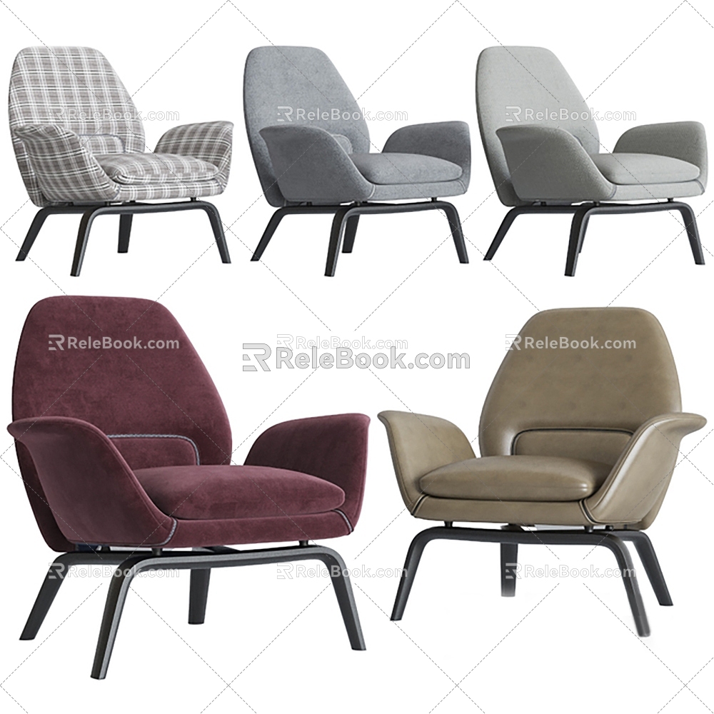 Sofa Single Sofa Seat Casual Sofa Single Chair model