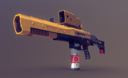 Weapons Sam Rifle 3d model