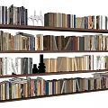 Books Bookshelf 3d model