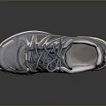 Lightweight Gray Sports Shoes With Orange Sole And Comfortable Lace Up Design