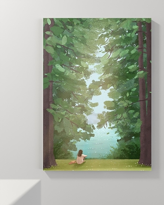 Decorative Painting Landscape Painting Abstract Painting Figure Painting 3d model