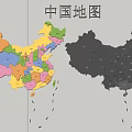 Decorative Chinese Map Wall Decor with Colorful and Black Design for Home Decoration