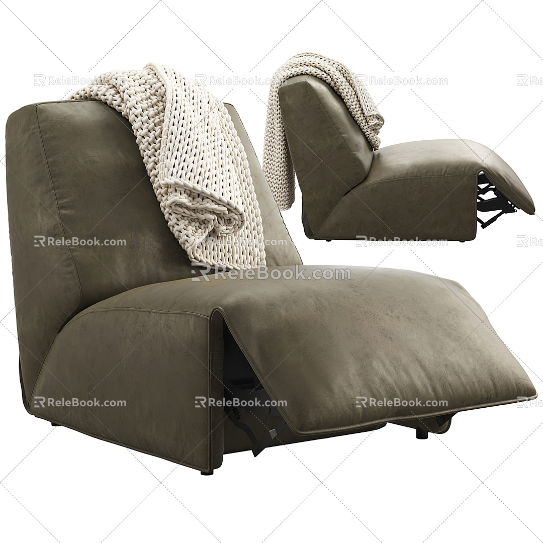 Modern single sofa 3d model