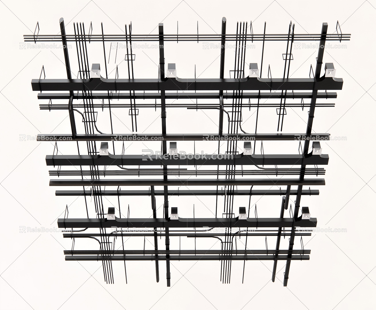 Industrial LOFT suspended ceiling 3d model