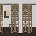 Modern Shutter Door Shutter Folding Door Shutter Partition Door Folding Door Balcony Door Kitchen Door 3d model