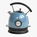 Stylish Blue Electric Kettle With Glass Container And Plug For Daily Use