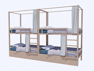 Modern Bed-and-Bed Dormitory Bed-and-Bed model