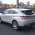 White Toyota SUV With Modern Front Facia Sleek Lines And LED Headlights
