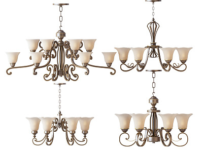 European-style chandelier combination model