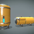 Sci-fi bucket sci-fi storage tank sci-fi props 3d model