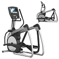 Elliptical Trainer with Digital Display and Ergonomic Metal Frame for Home Gym Workouts