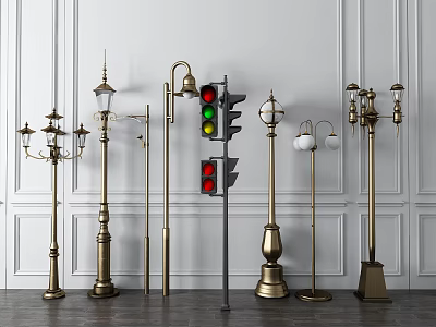 European floor lamp 3d model European floor lamp 3d model