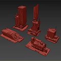 Future Architecture Design Featuring Modern Tall Buildings With Glass Facades And Unique Structures