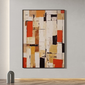 Simple abstract decorative painting 3d model