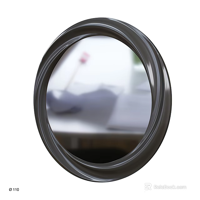 Black Circular Hanging Wall Decor for Modern Home Interior Decoration 3d model 