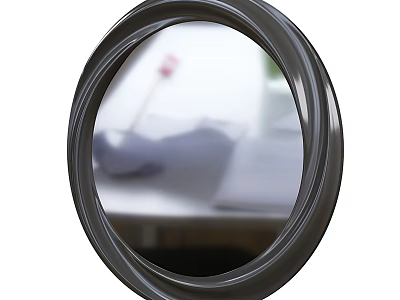 Black Circular Hanging Wall Decor for Modern Home Interior Decoration 3d model