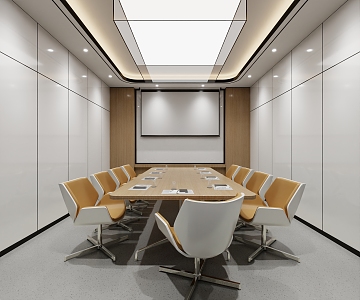 Modern Conference Room 3d model