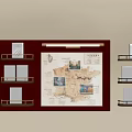 Wall Mounted Display Rack Organizer With Shelf Units And White Product Cases
