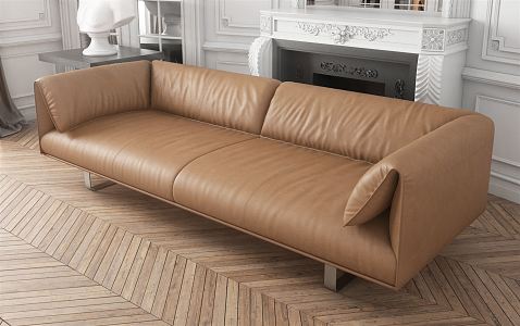 modern double sofa 3d model